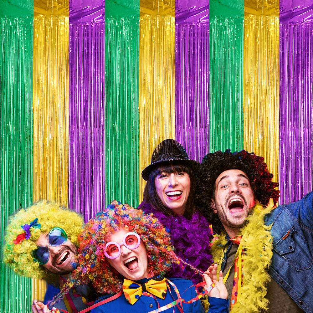 Party Backdrop Fringe Tinsel C - Tinsel Garland Decoration ulasan dan harga