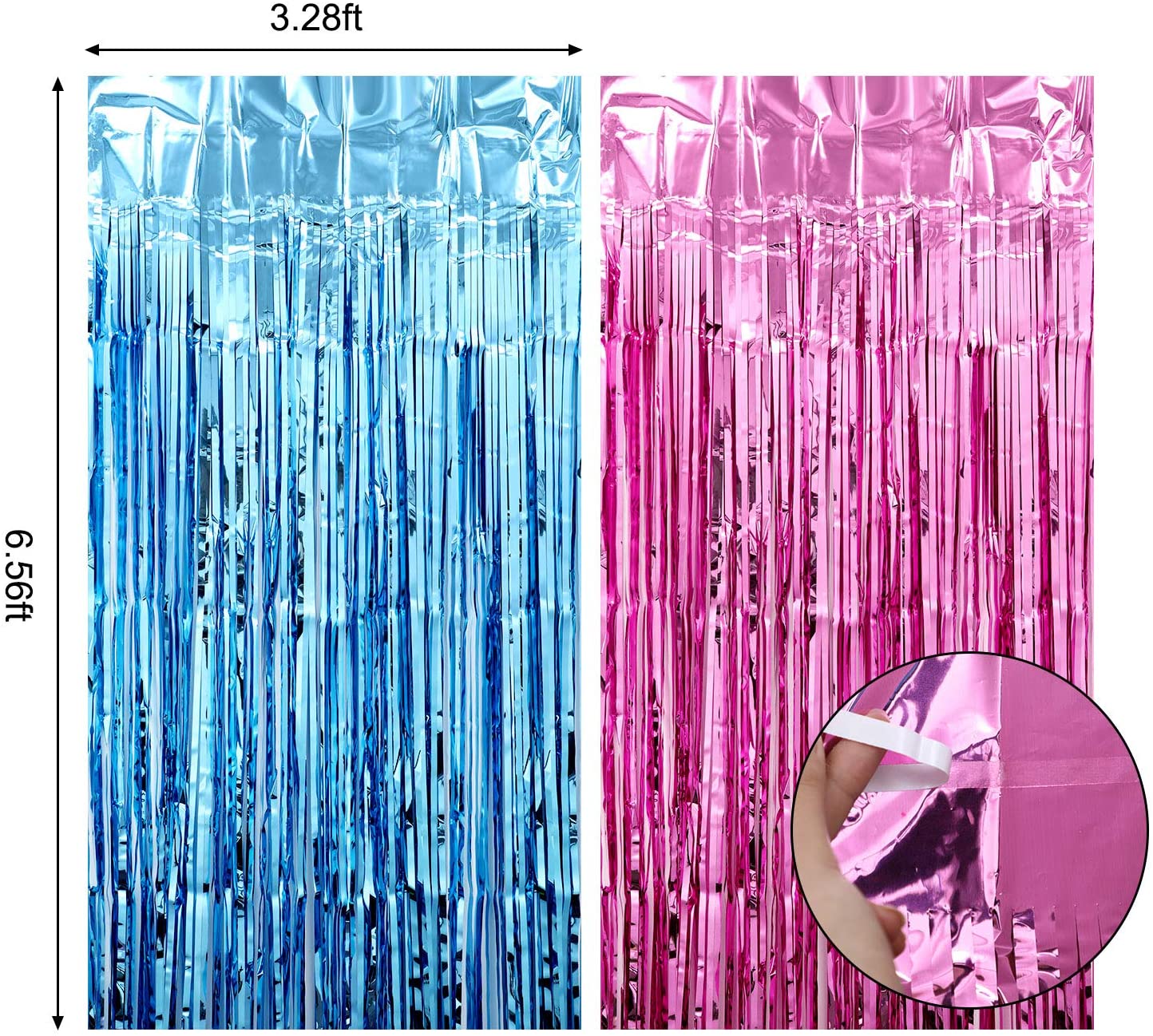 35PCS Gender Reveal Decoration - Tinsel Garland Decoration ulasan dan harga