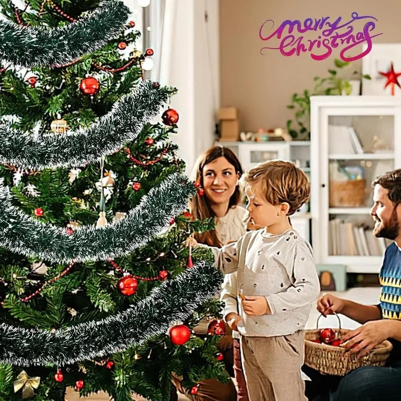 Christmas Tinsel Ribbons Strip - Tinsel Garland Decoration ulasan dan harga