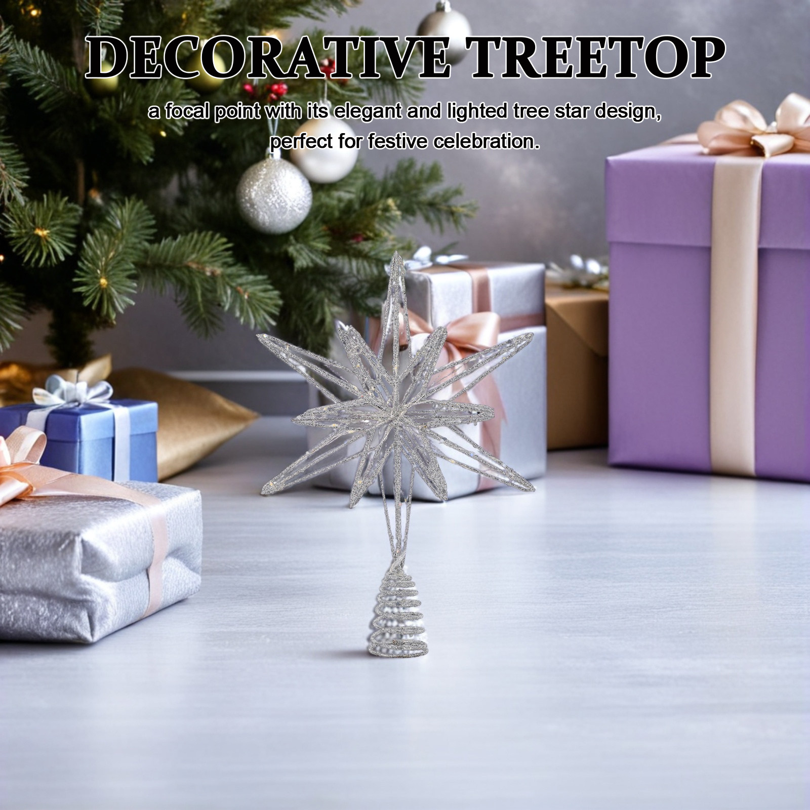 Christmas Tree Star Topper Met - Star Tree Topper ulasan dan harga