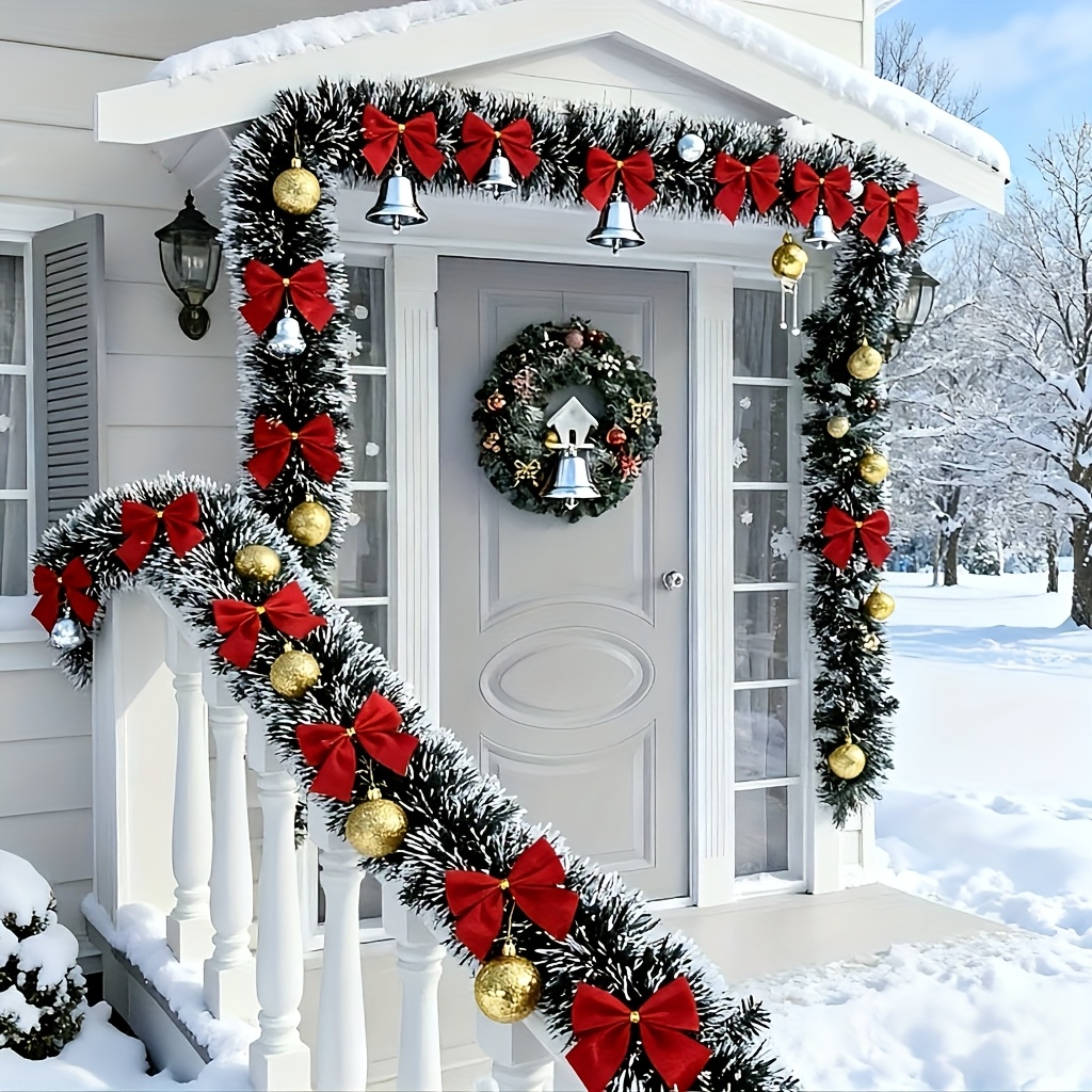 Artificial Christmas Garland X - Tinsel Garland Decoration ulasan dan harga