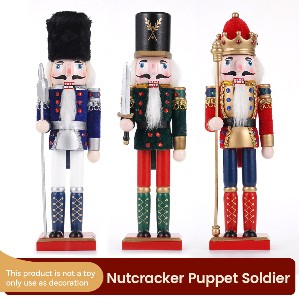30cm Christmas Nutcracker Wood - Nutcracker Figurine ulasan dan harga