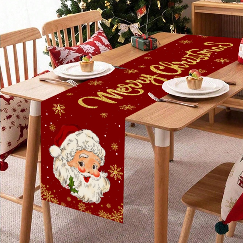 Christmas Table Runner Merry C - Christmas Table Runner ulasan dan harga