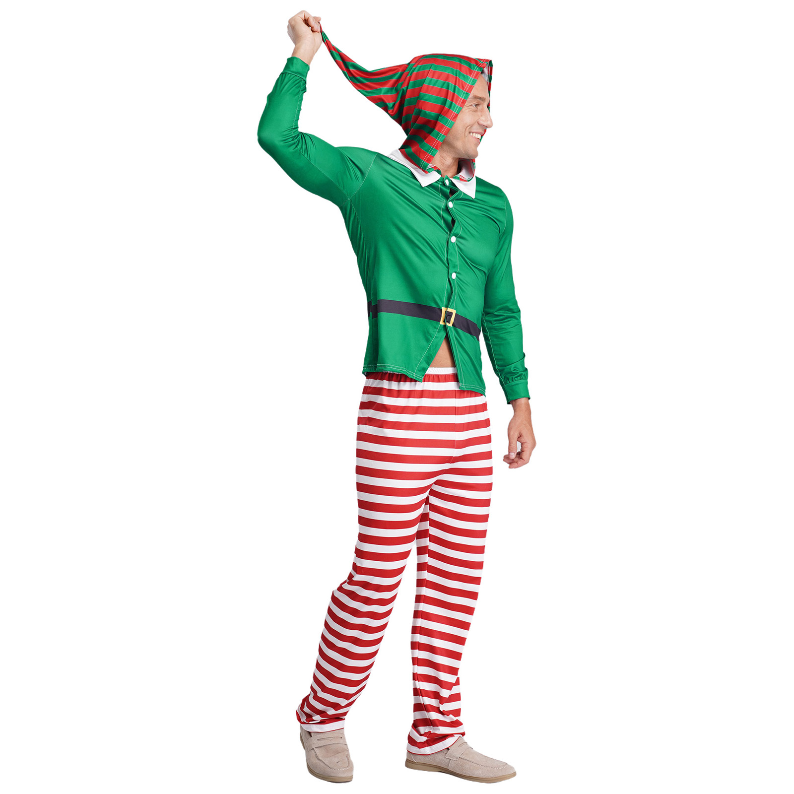 Mens Christmas Elf Pajamas Par - Elf Costume Christmas ulasan dan harga