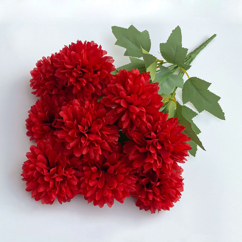 Artificial Flower Bouquet Chry - Christmas Wreath Fake ulasan dan harga