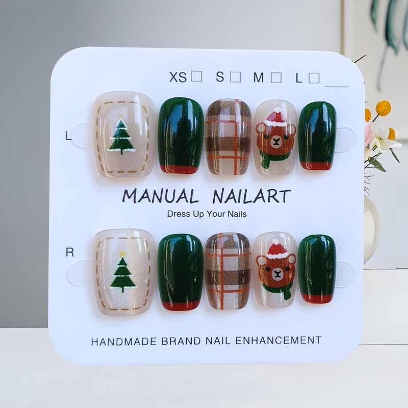 10 Pcs Christmas Half Handmade - Christmas Tree Artificial ulasan dan harga
