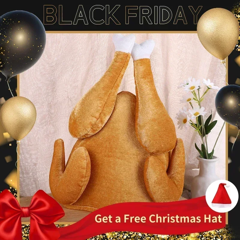 New Plush Roasted Thanksgiving - Santa Hat Plush ulasan dan harga