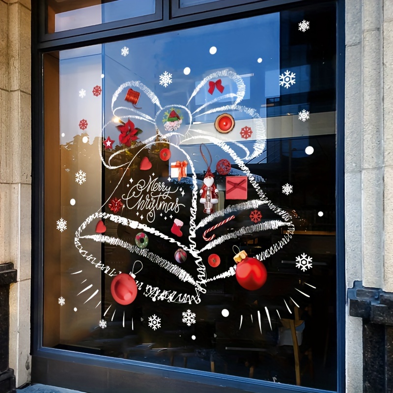 Christmas Stickers Snowflake T - Snowflake Window Decal ulasan dan harga