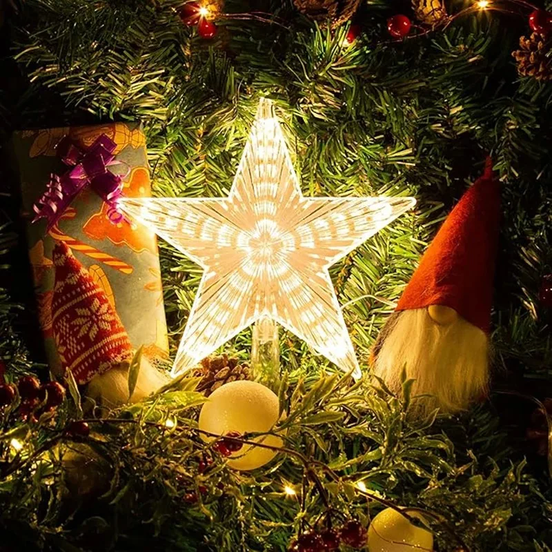 15cm Christmas Decoration Glow - Star Tree Topper ulasan dan harga