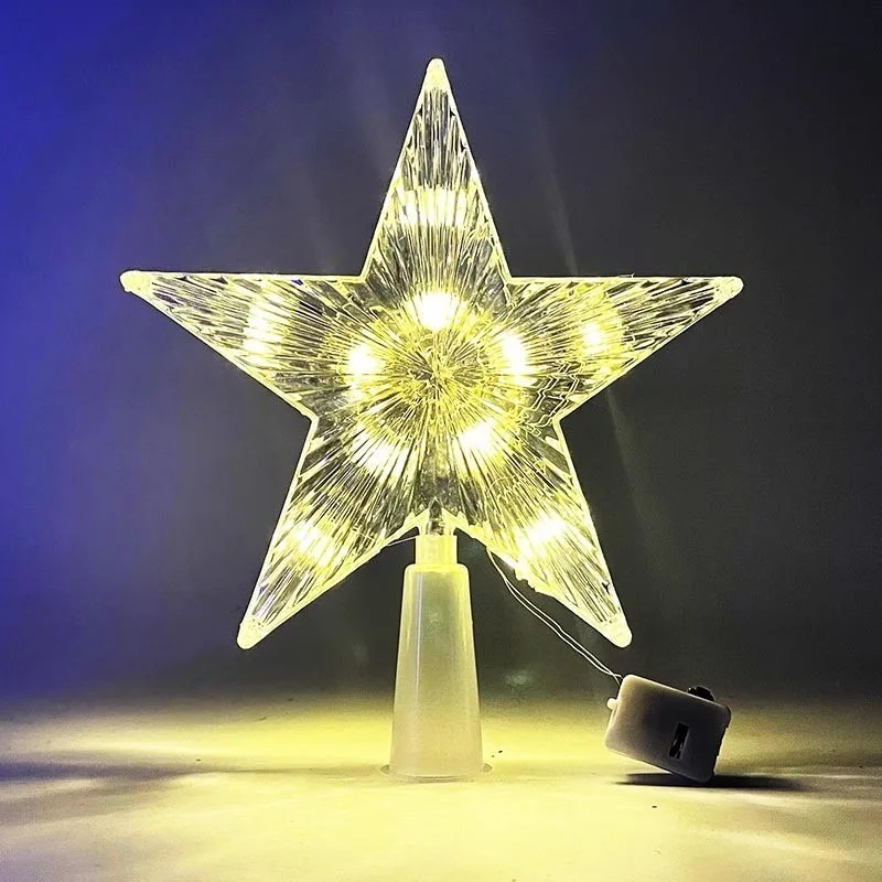 15cm Christmas Decoration Glow - Star Tree Topper ulasan dan harga