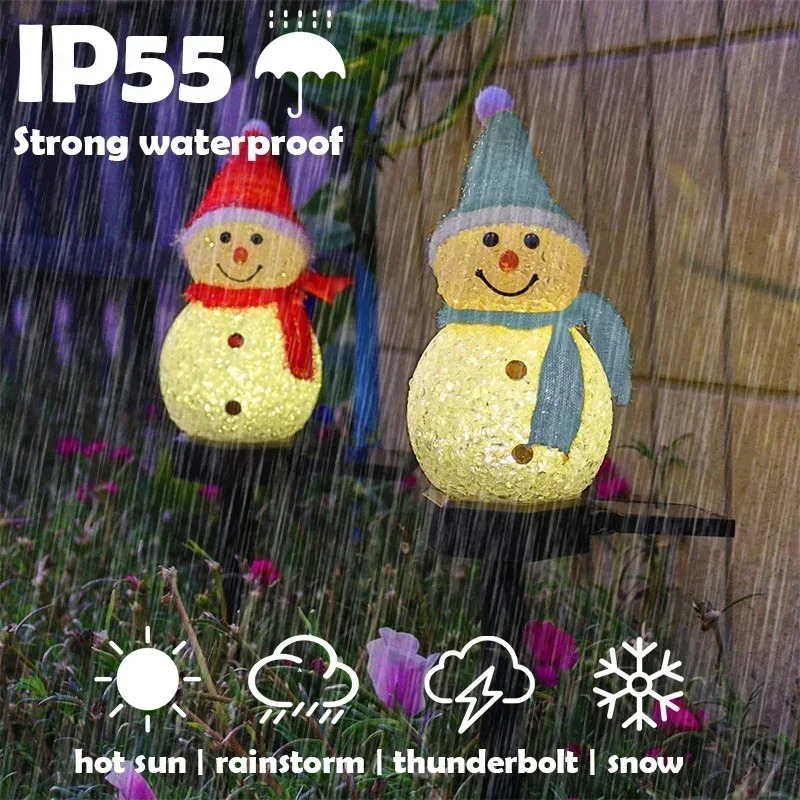 Christmas Snowman Solar Garden - Christmas Lights Outdoor ulasan dan harga